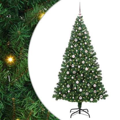 Árvore de Natal Artificial Verde 240 cm PVC, Aço e Plástico