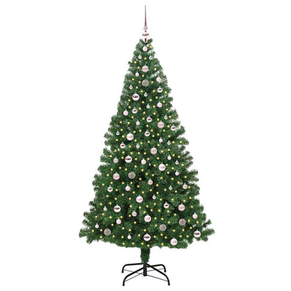 Árvore de Natal Artificial Verde 240 cm PVC, Aço e Plástico