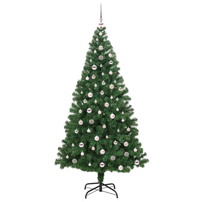 Árvore de Natal Artificial Verde 240 cm PVC, Aço e Plástico
