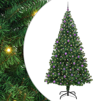 Árvore de Natal Artificial Verde 240 cm PVC, Aço e Plástico