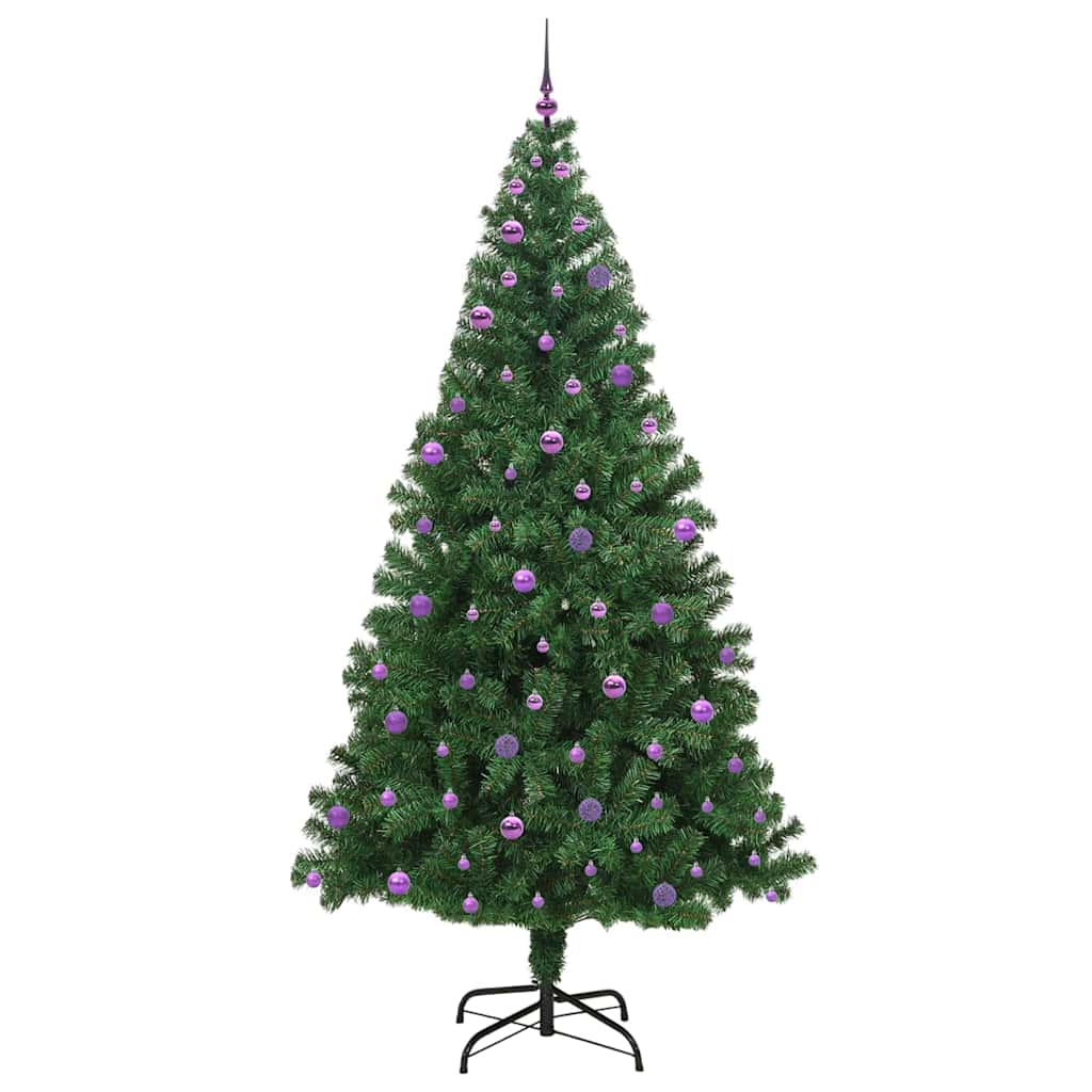Árvore de Natal Artificial Verde 240 cm PVC, Aço e Plástico