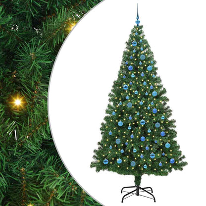 Árvore de Natal Artificial Verde 240 cm PVC, Aço e Plástico