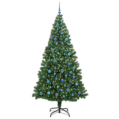 Árvore de Natal Artificial Verde 240 cm PVC, Aço e Plástico