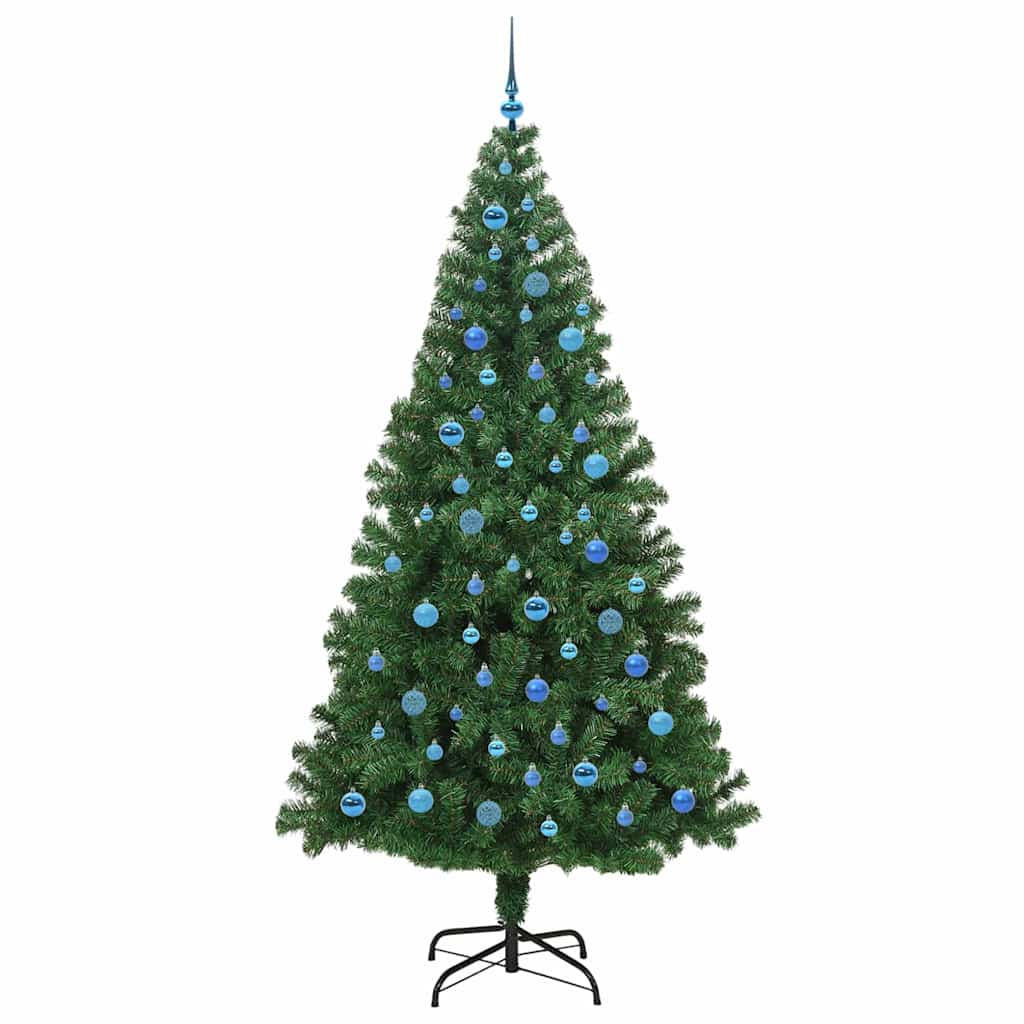 Árvore de Natal Artificial Verde 240 cm PVC, Aço e Plástico