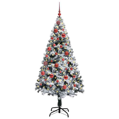 Árvore de Natal Artificial Branco 150 cm PVC, Aço e Plástico