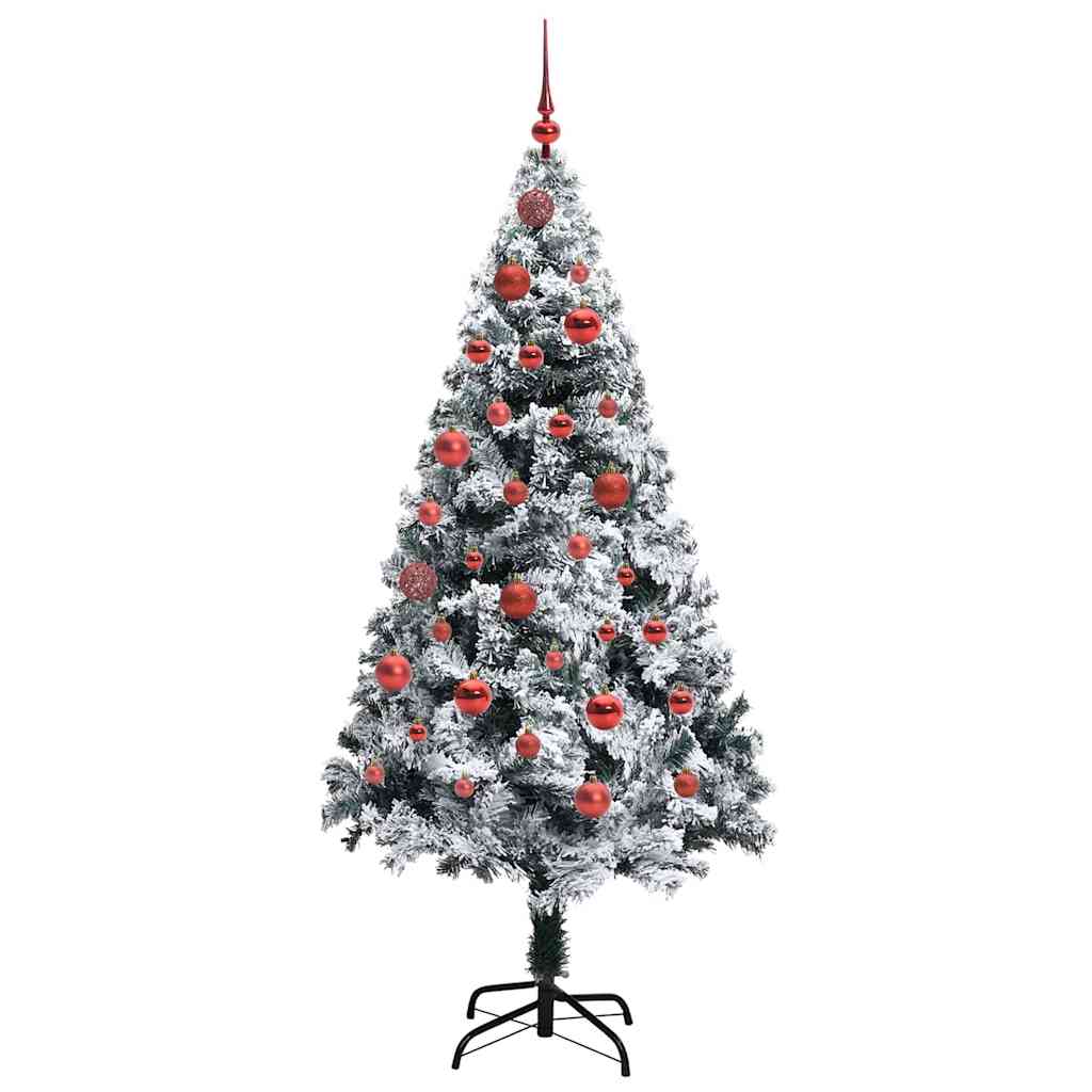 Árvore de Natal Artificial Branco 150 cm PVC, Aço e Plástico