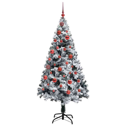 Árvore de Natal Artificial Branco 150 cm PVC, Aço e Plástico