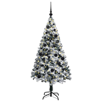 Árvore de Natal Artificial Branco 150 cm PVC, Aço e Plástico
