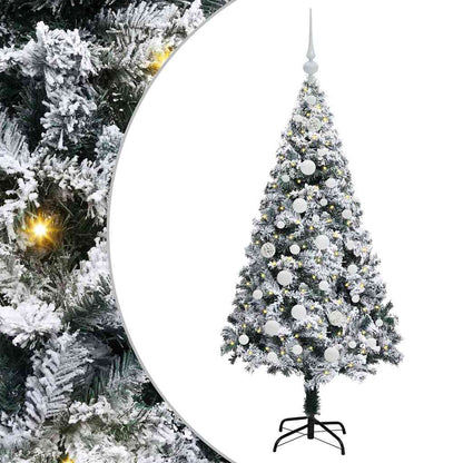 Árvore de Natal Artificial Branco 150 cm PVC, Aço e Plástico