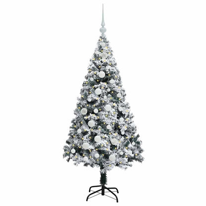 Árvore de Natal Artificial Branco 150 cm PVC, Aço e Plástico
