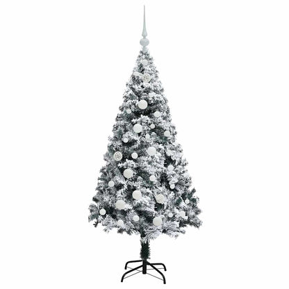 Árvore de Natal Artificial Branco 150 cm PVC, Aço e Plástico
