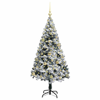 Árvore de Natal Artificial Branco 150 cm PVC, Aço e Plástico