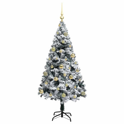 Árvore de Natal Artificial Branco 150 cm PVC, Aço e Plástico