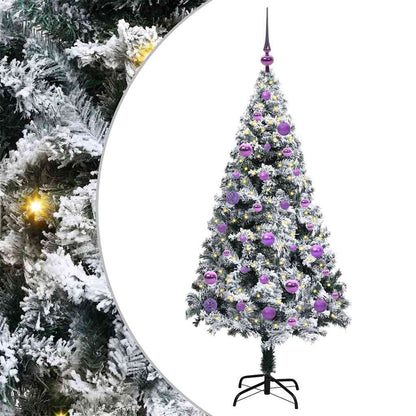 Árvore de Natal Artificial Branco 150 cm PVC, Aço e Plástico