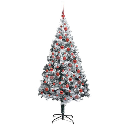 Árvore de Natal Artificial Branco 180 cm PVC, Aço e Plástico