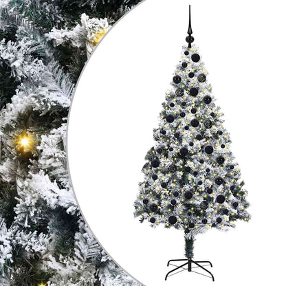 Árvore de Natal Artificial Branco 180 cm PVC, Aço e Plástico