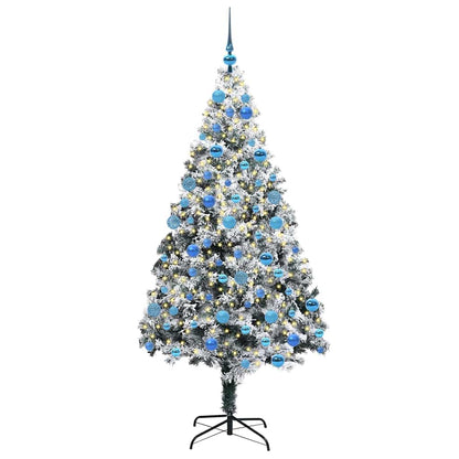 Árvore de Natal Artificial Branco 180 cm PVC, Aço e Plástico