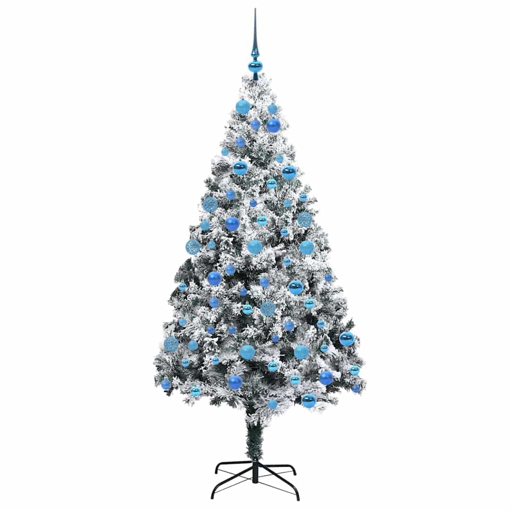 Árvore de Natal Artificial Branco 180 cm PVC, Aço e Plástico