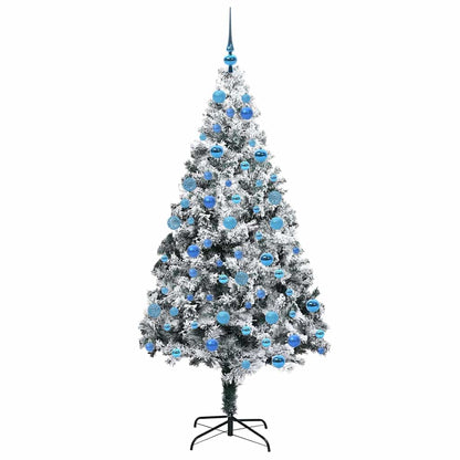 Árvore de Natal Artificial Branco 180 cm PVC, Aço e Plástico