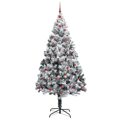 Árvore de Natal Artificial Branco 240 cm PVC, Aço e Plástico