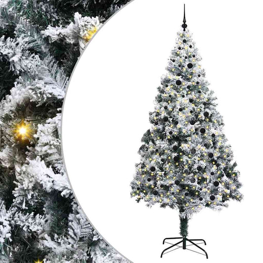 Árvore de Natal Artificial Branco 240 cm PVC, Aço e Plástico