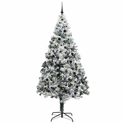Árvore de Natal Artificial Branco 240 cm PVC, Aço e Plástico