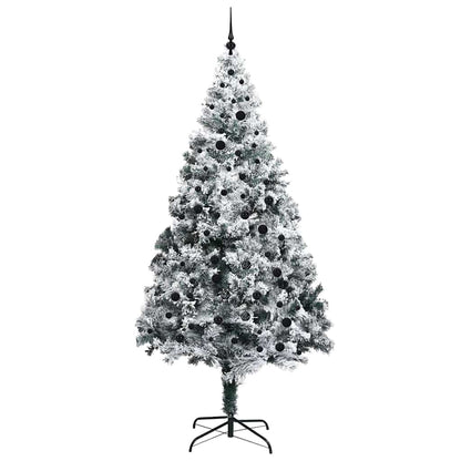 Árvore de Natal Artificial Branco 240 cm PVC, Aço e Plástico