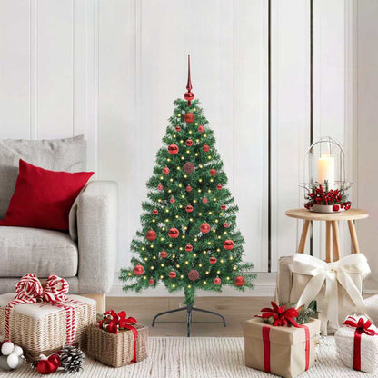 Árvore de Natal Artificial Pré-iluminada Verde 120 cm PVC