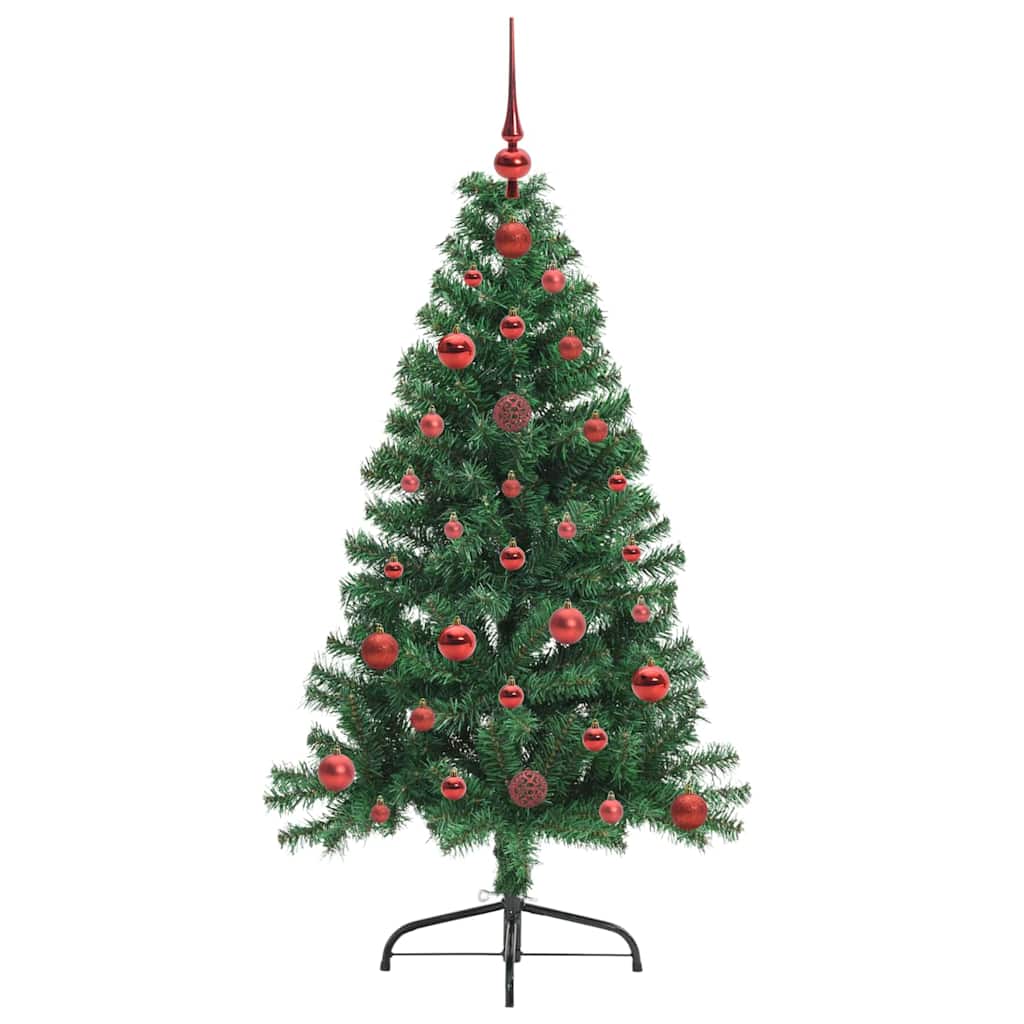 Árvore de Natal Artificial Pré-iluminada Verde 120 cm PVC