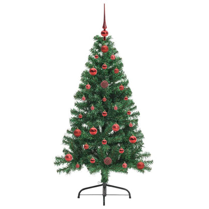 Árvore de Natal Artificial Pré-iluminada Verde 120 cm PVC