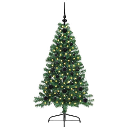 Árvore de Natal Artificial Pré-iluminada Verde 120 cm PVC
