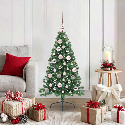 Árvore de Natal Artificial Pré-iluminada Verde 120 cm PVC