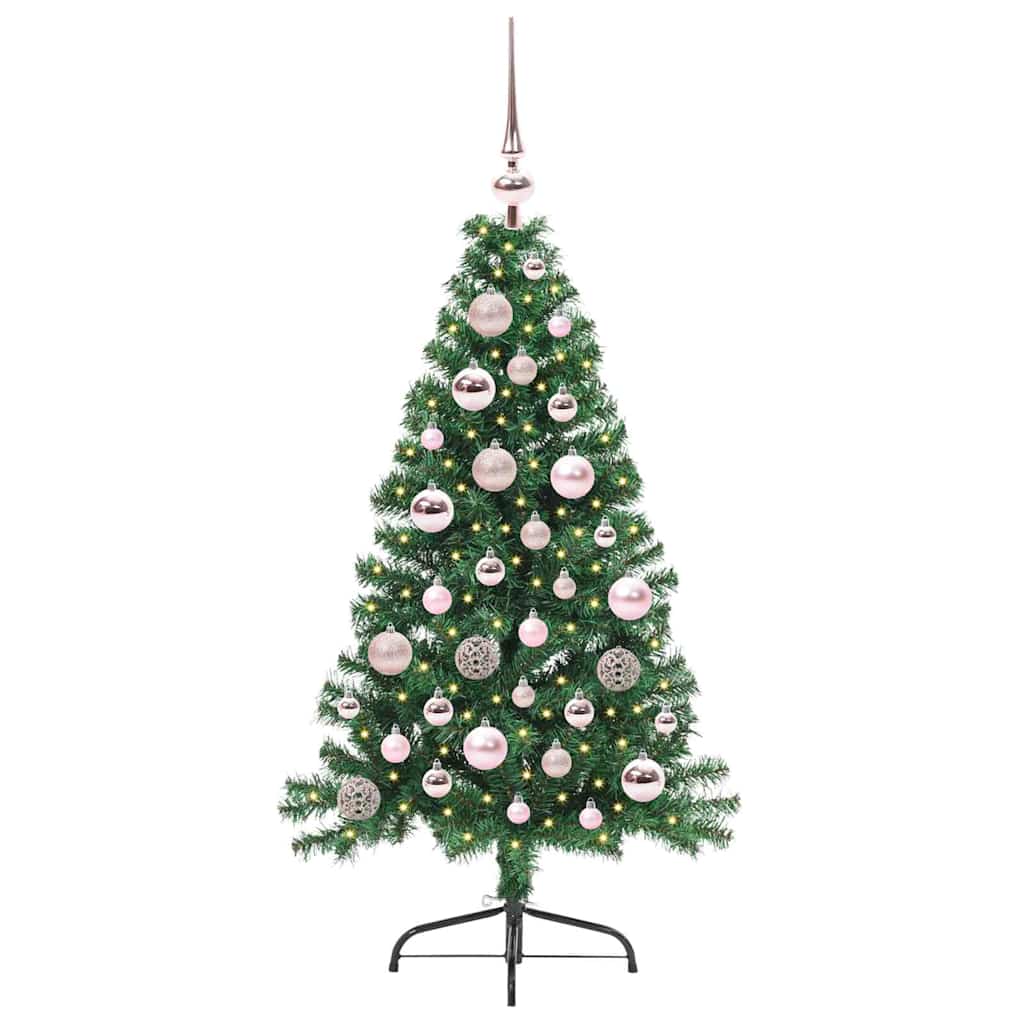 Árvore de Natal Artificial Pré-iluminada Verde 120 cm PVC