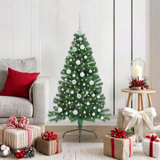 Árvore de Natal Artificial Pré-iluminada Verde 120 cm PVC