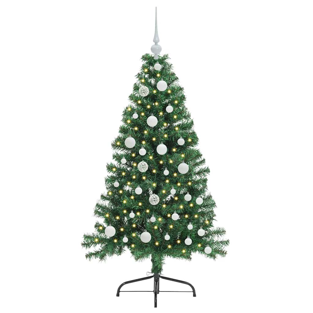 Árvore de Natal Artificial Pré-iluminada Verde 120 cm PVC
