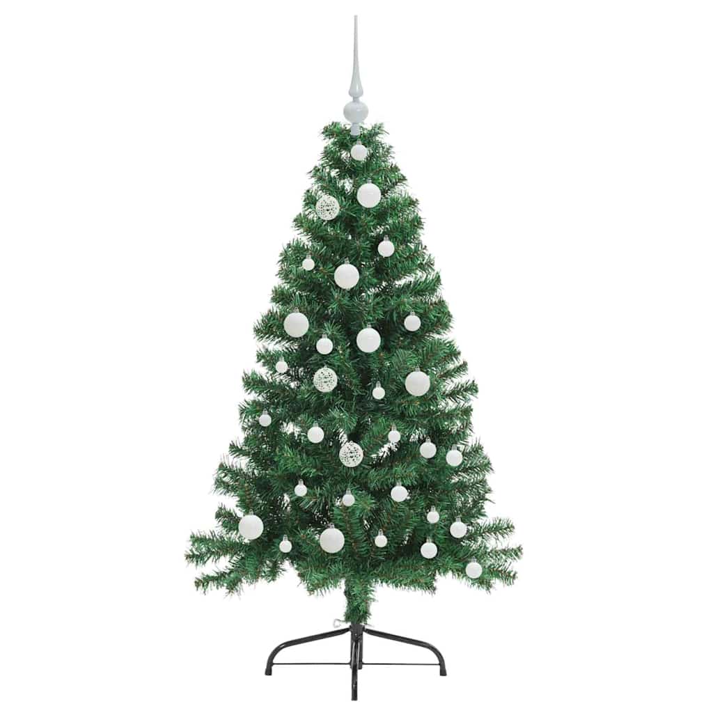 Árvore de Natal Artificial Pré-iluminada Verde 120 cm PVC
