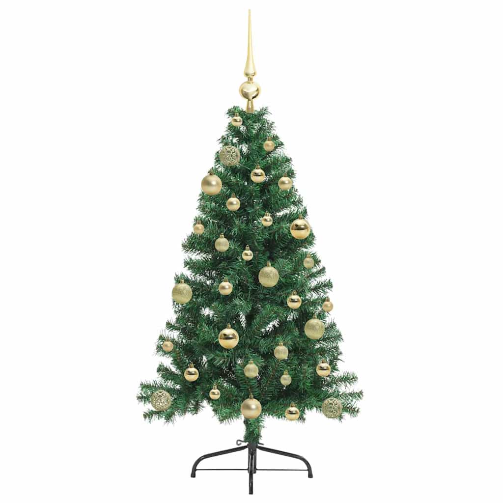 Árvore de Natal Artificial Pré-iluminada Verde 120 cm PVC