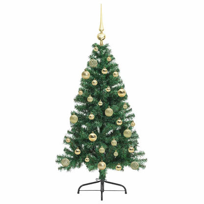 Árvore de Natal Artificial Pré-iluminada Verde 120 cm PVC