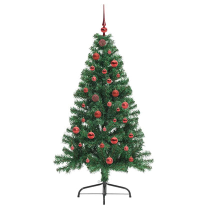 Árvore de Natal Artificial Pré-iluminada Verde 150 cm PVC