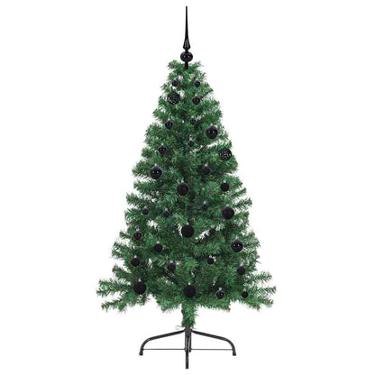 Árvore de Natal Artificial Pré-iluminada Verde 150 cm PVC