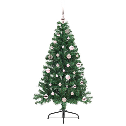 Árvore de Natal Artificial Pré-iluminada Verde 150 cm PVC