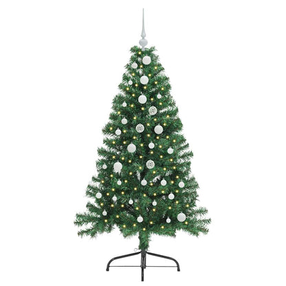Árvore de Natal Artificial Pré-iluminada Verde 150 cm PVC
