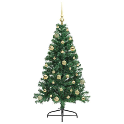Árvore de Natal Artificial Pré-iluminada Verde 150 cm PVC