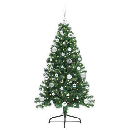 Árvore de Natal Artificial Pré-iluminada Verde 150 cm PVC