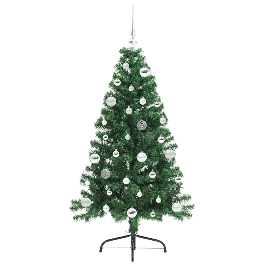 Árvore de Natal Artificial Pré-iluminada Verde 150 cm PVC