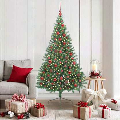 Árvore de Natal Artificial Pré-iluminada Verde 180 cm PVC