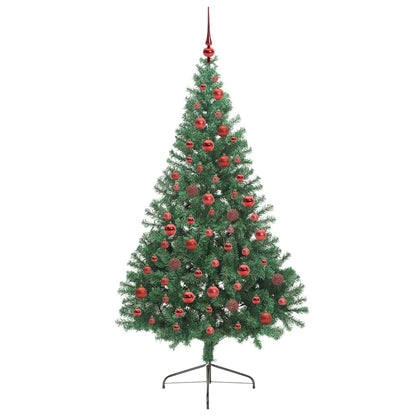 Árvore de Natal Artificial Pré-iluminada Verde 180 cm PVC