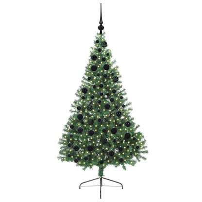Árvore de Natal Artificial Pré-iluminada Verde 180 cm PVC