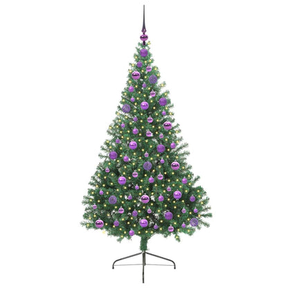 Árvore de Natal Artificial Pré-iluminada Verde 180 cm PVC