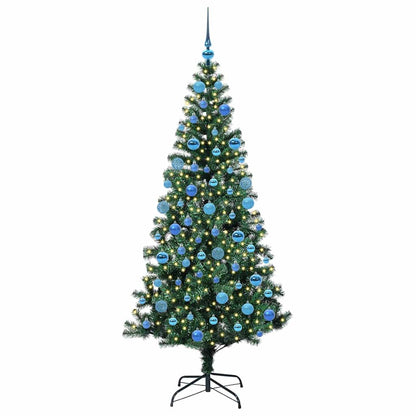Árvore de Natal Artificial Pré-iluminada Verde 180 cm PVC
